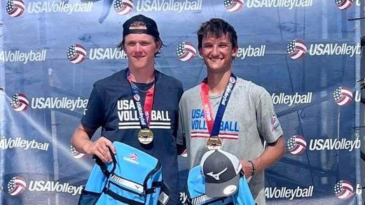 Trent Massey, Camryn Sheehan team up to win national beach volleyball title